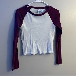 Long sleeve baseball tee